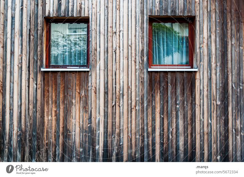 □ □ Hütte braun dunkel Fassade Holz Fenster Holzwand Schuppen Strukturen & Formen verwittert Konstruktion Holzmaserung Holzhütte Holzhaus geschlossen rustikal 2