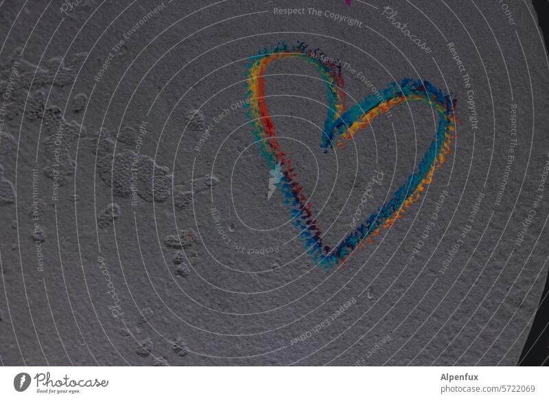 Glückauf! | ein buntes Herz Liebe Symbole & Metaphern Liebeserklärung Partnerschaft Romantik Gefühle Zeichen Liebesbekundung herzförmig Farbfoto Valentinstag