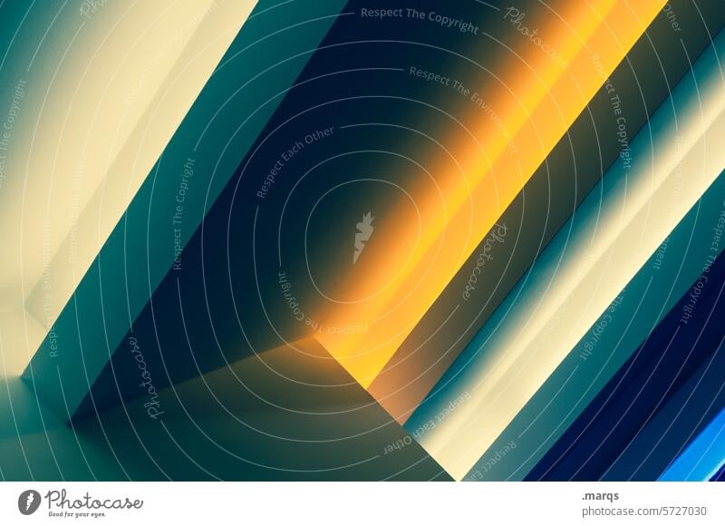 Schräge Linie Streifen Kunstlicht schräg Farbe