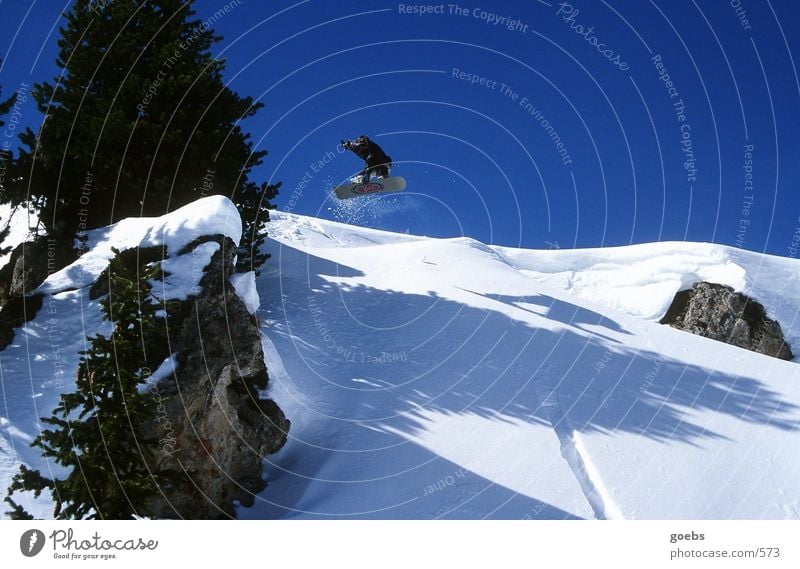 bigair02 Winter Snowboarding springen Sport Berge u. Gebirge Alpen Schnee Air Snowboarder Trick Jump