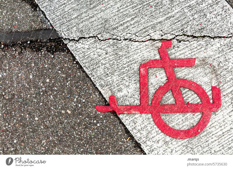 Fahrradanhängerparkplatz Piktogramm Straßenverkehr Fahrradfahren Schilder & Markierungen Radfahren Sicherheit Mobilität Zeichen Verkehrsmittel Freizeit & Hobby