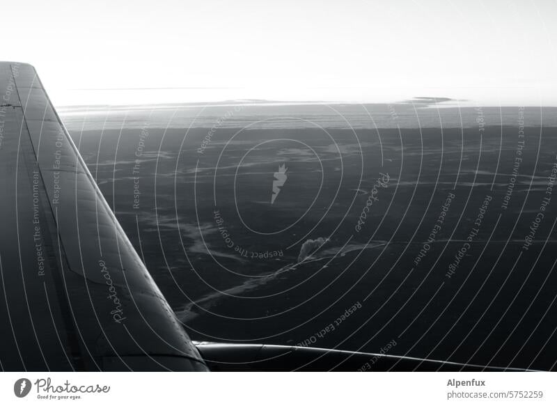 ein letztes Rauchzeichen... Flugzeug Rauchsäule Vogelperspektive Klimawandel