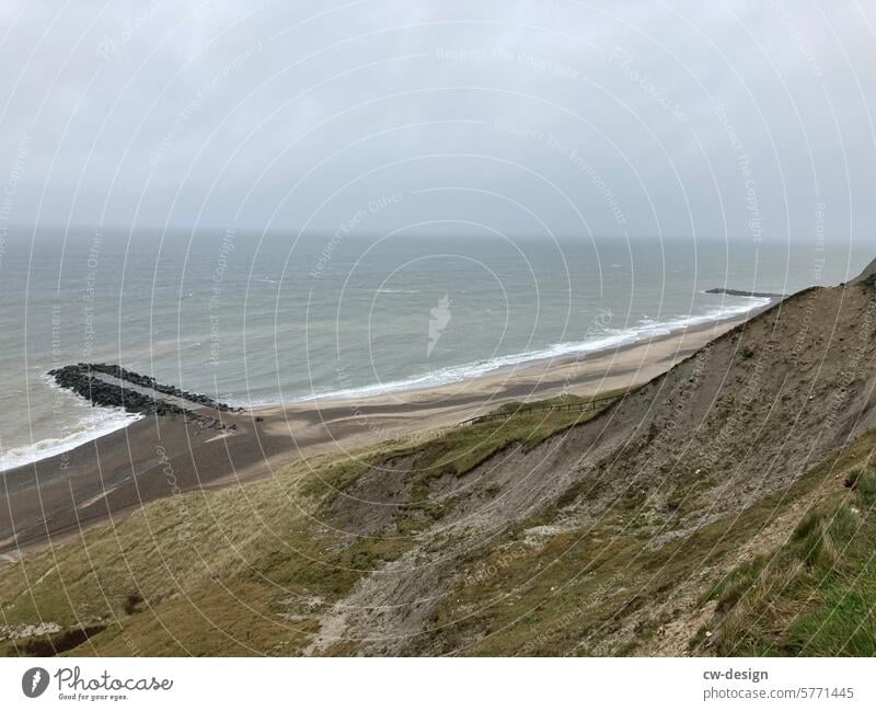 Aussicht von der Klippe in Dänemark Strand Küste Meer