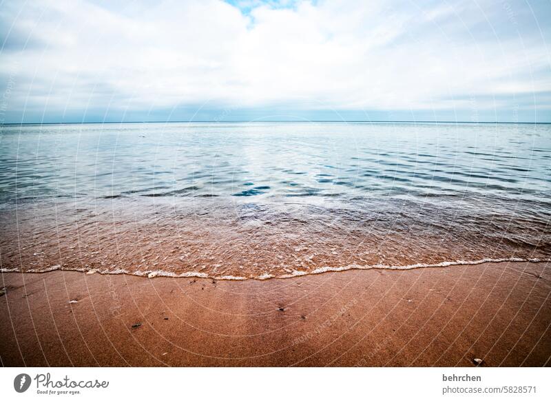 meer sein Ferien & Urlaub & Reisen Ostseeküste Küste Strand Mecklenburg-Vorpommern Sehnsucht Meer Idylle Wasser Wellen Wolken Himmel Sellin weite Fernweh Ruhe