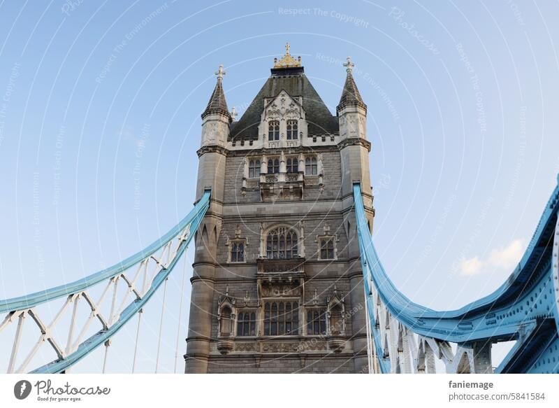 Schönste Brücke Tower Bridge London Kapital Themse Fluss Tourismus