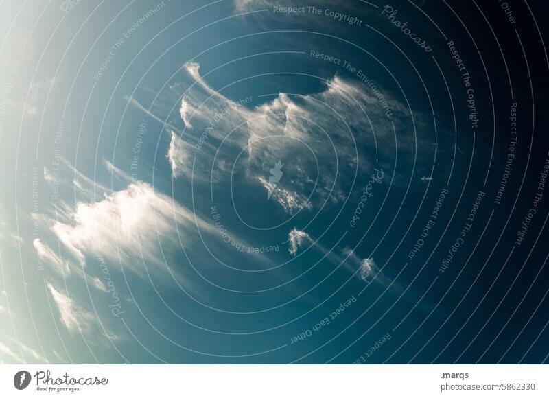 Weiterziehen Himmel Wolken bizarr Wolkenformation Schönes Wetter