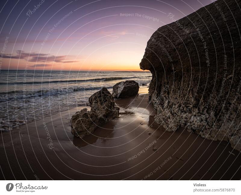 immer noch Portugal :-) Algarve strand meer Sonnenuntergang urlaub reise Atlantik Gale entspannen erholen Felsen