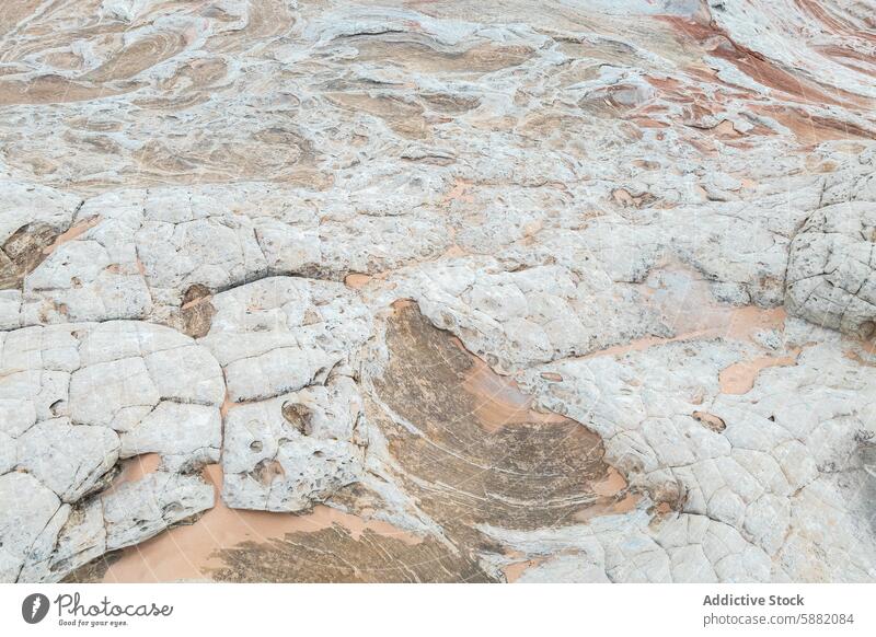 Komplexe Texturen der Vermillion Cliffs aus nächster Nähe Felsen Formation Muster natürlich Geologie mehrschichtig verwittert Sandstein Erosion Nahaufnahme