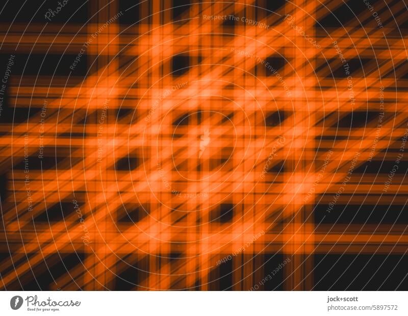 Hashtag ### Gitter Strukturen & Formen abstrakt Linie Hintergrundbild Design horizontal vertikal diagonal graphisch Geometrie orange Monochrom Muster