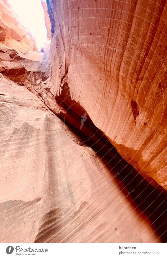 spalt orange Schlucht Felsen überwältigend Antelope Canyon Amerika USA Natur Ferne außergewöhnlich Ferien & Urlaub & Reisen Arizona fantastisch canyon