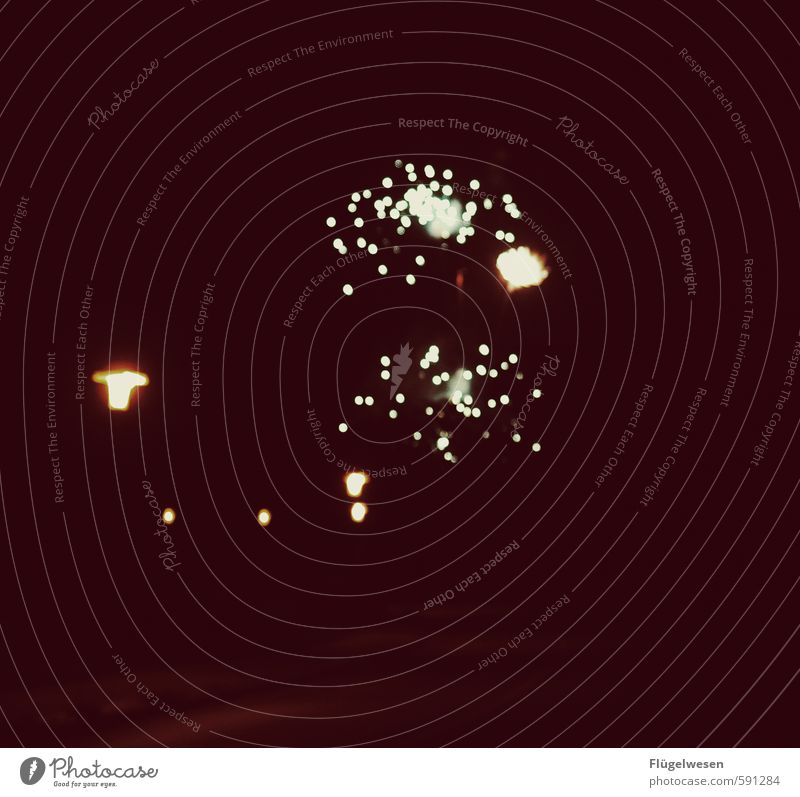 Neu Ja Silvester u. Neujahr Feste & Feiern gigantisch glänzend Neujahrsfest Pyrotechnik Feuerwerk Raketenabschussrampe Straßenbeleuchtung Unschärfe neu 2014