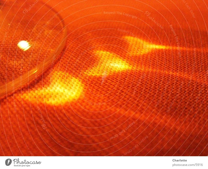 Flammen rot Fototechnik Makroaufnahme Reflexion & Spiegelung Glas Tischwäsche