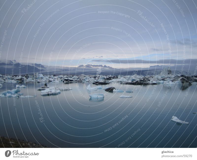 Eisig – Gletscherlagune in Island – nochmals Nordeuropa Jökulsárlón Lagune Gletscher Vatnajökull weiß kalt massiv Ewigkeit violett fassungslos gleißend Licht