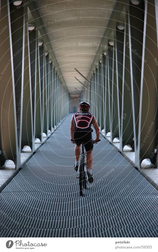 Unter der Brücke Mountainbike Fahrrad Sport