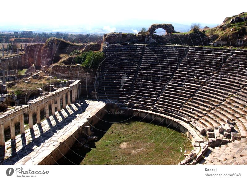 Amphitheater II Ruine Türkei kaputt Physik Ferien & Urlaub & Reisen Architektur Stein Zerstörung Wärme Theater