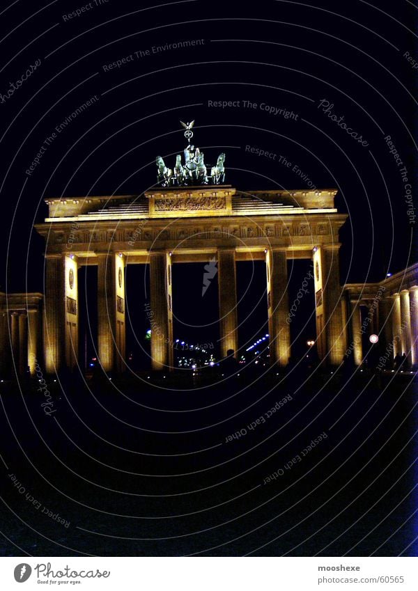 Brandenburger Tor Berlin hauptstadt in der nacht