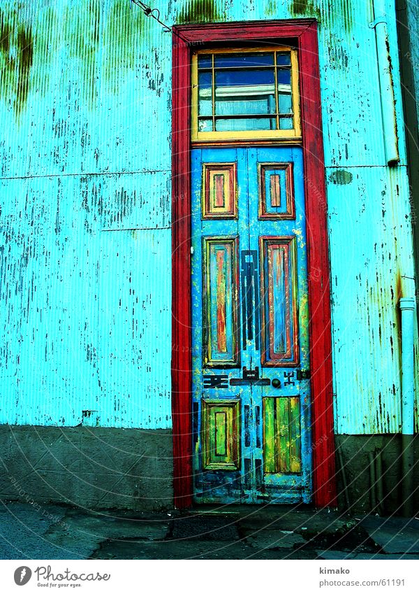 Valparaiso Tür Cross Processing Valparaíso Chile door color old street Farbe alt Straße kreuz-verarbeitend kimako