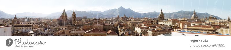 Über den Dächern von Palermo Dach Sizilien Stadt Panorama (Aussicht) Skyline groß Panorama (Bildformat)