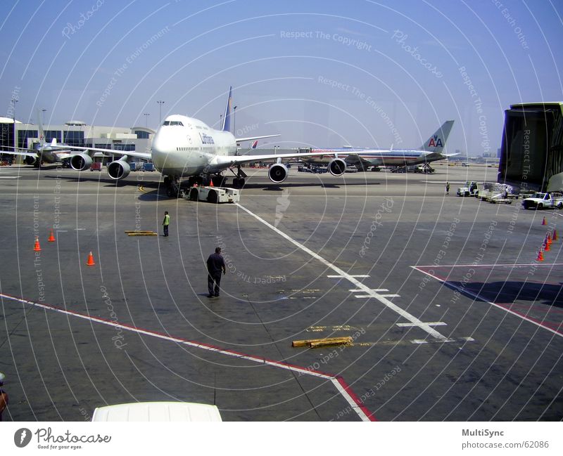 Lufthansa kommt lufthansa Flughafen ankuft los angels