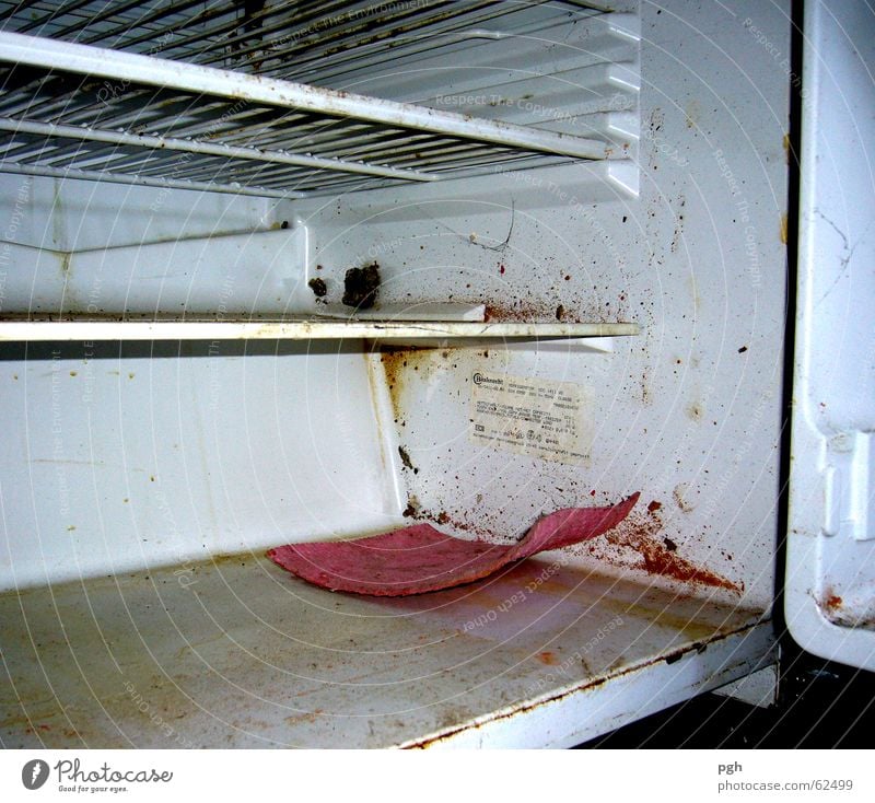 Heute schon in den Kühlschrank geguckt? Küche dreckig schädlich Reinigen Fächer schäbig Putztuch Erdöl