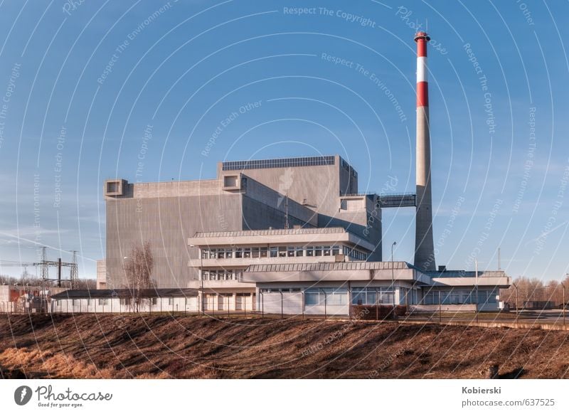 Atomkraftwerk Zwentendorf Arbeitsplatz Energiewirtschaft Kernkraftwerk Architektur außergewöhnlich groß blau braun grau Angst Stress bedrohlich