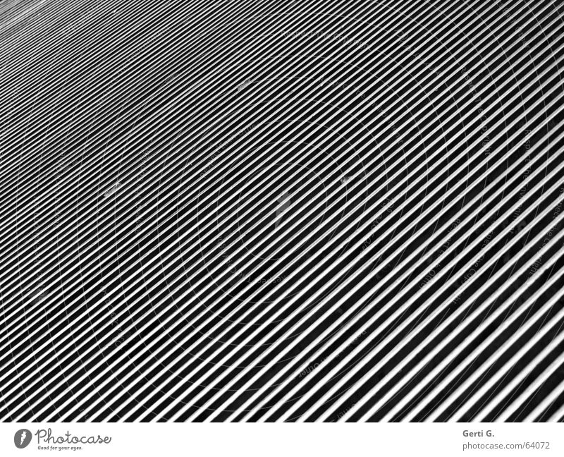 monochrome Linien diagonal graphisch Streifen abstrakt Elektrisches Gerät Technik & Technologie Industrie Schwarzweißfoto Strukturen & Formen optik