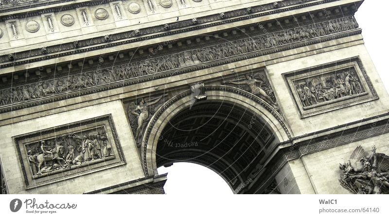 Siegerbogen (ungelogen) Paris Erfolg Frankreich Kunst Wahrzeichen Bauwerk Bogen france arc triomphe Sehenswürdigkeit Baustelle Architektur