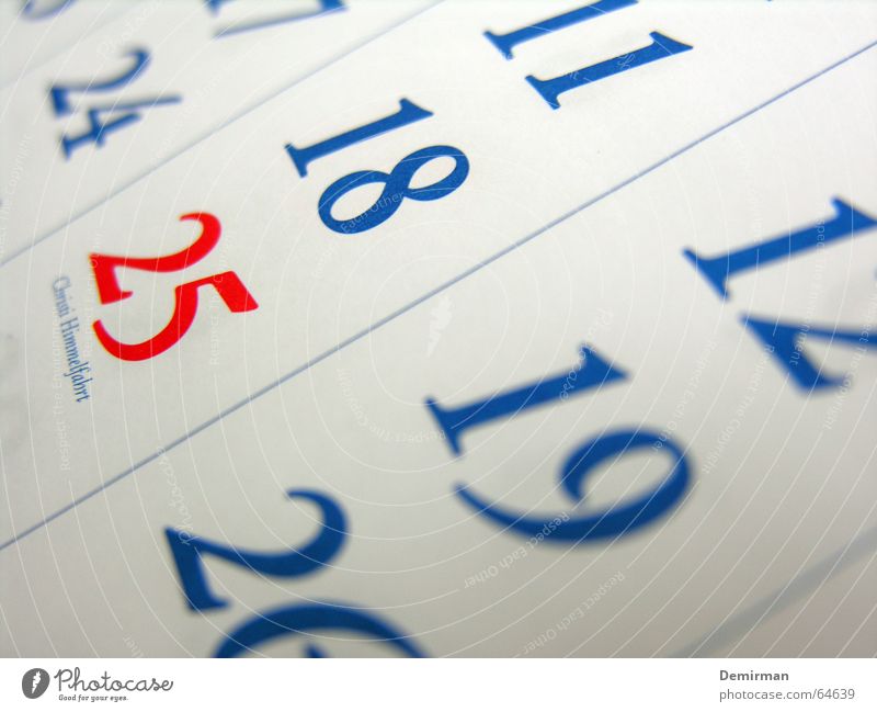 Diese Feiertage... rot kennzeichnen Ferien & Urlaub & Reisen Freizeit & Hobby Tag Woche Monat Kalender Ziffern & Zahlen blau Schilder & Markierungen Anordnung