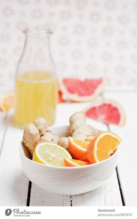 Zitrusingwer Lebensmittel Frucht Orange Ernährung Bioprodukte Vegetarische Ernährung Slowfood Getränk Heißgetränk Saft Tee Schalen & Schüsseln Flasche frisch