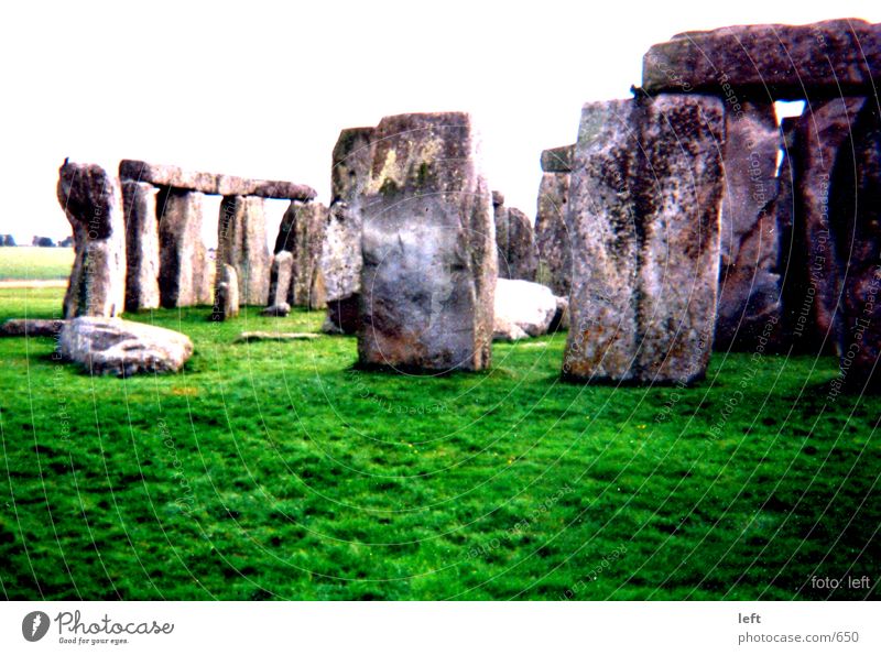 Stonehenge England Gras Stein misteriös Megalit
