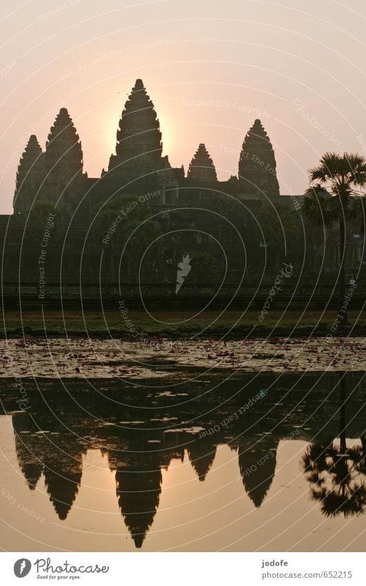 Sunrise Angkor Wat Kultur Bauwerk Sehenswürdigkeit Wahrzeichen Denkmal entdecken Religion & Glaube Verfall Vergangenheit Tempel Asien Reisefotografie