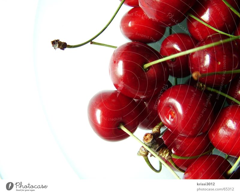 cherry cherry lady Kirsche rot süß grün Pflanze Lebensmittel weiß Sommer Baum Gastronomie Frucht Stengel Wut Herz Ernte
