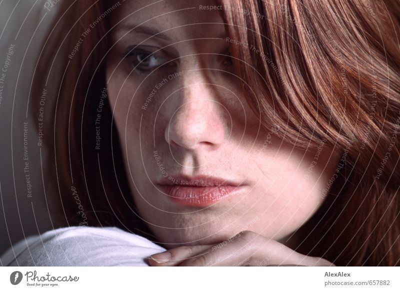 STUDIO TOUR | nahes Portrait einer jungen, sommersprossigen, rothaarigen Frau schön Haare & Frisuren Haut Gesicht Junge Frau Jugendliche 18-30 Jahre Erwachsene
