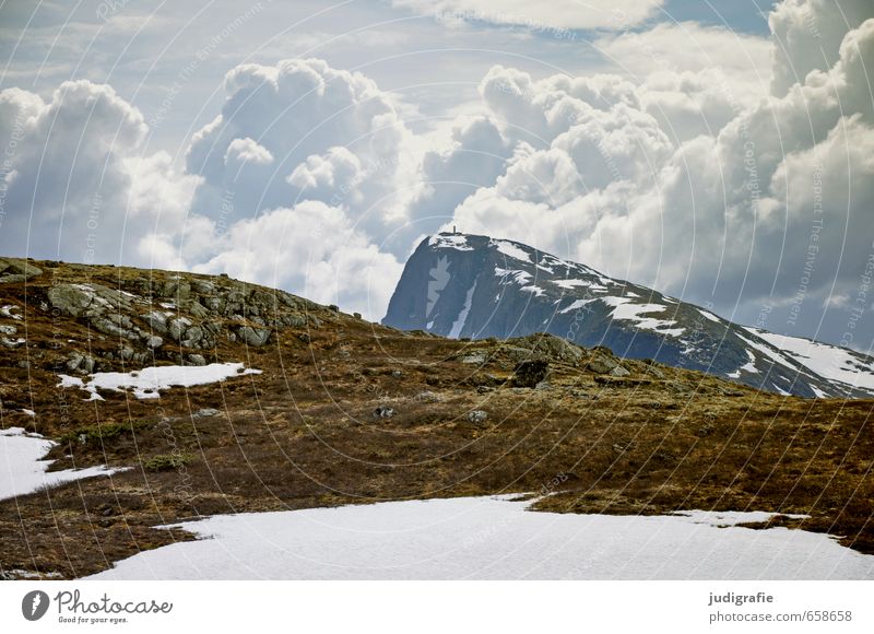 Norwegen Umwelt Natur Landschaft Urelemente Erde Himmel Wolken Klima Felsen Berge u. Gebirge Gipfel außergewöhnlich bedrohlich fantastisch kalt natürlich wild