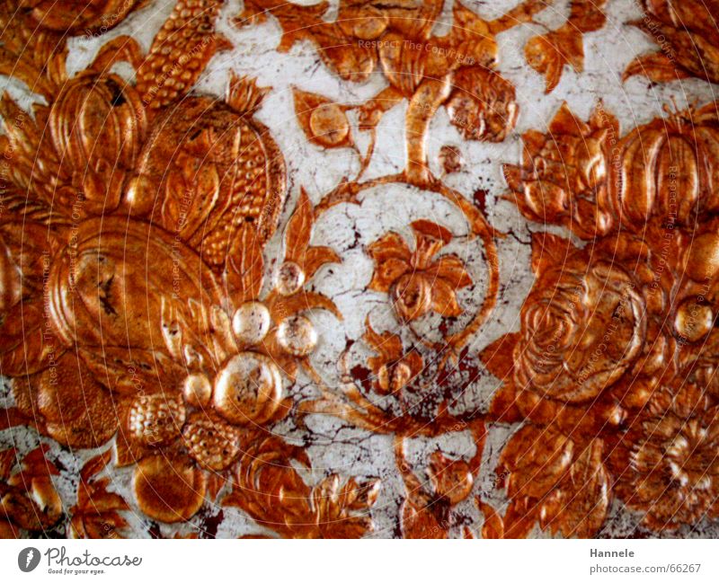 Goldig grau Schnörkel Tapete Wand reich Muster Gast gold alt altmodisch Kassel Museum