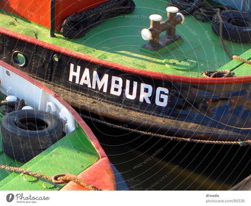Hamburch Wasserfahrzeug Meer Hamburg Hafen Elbe