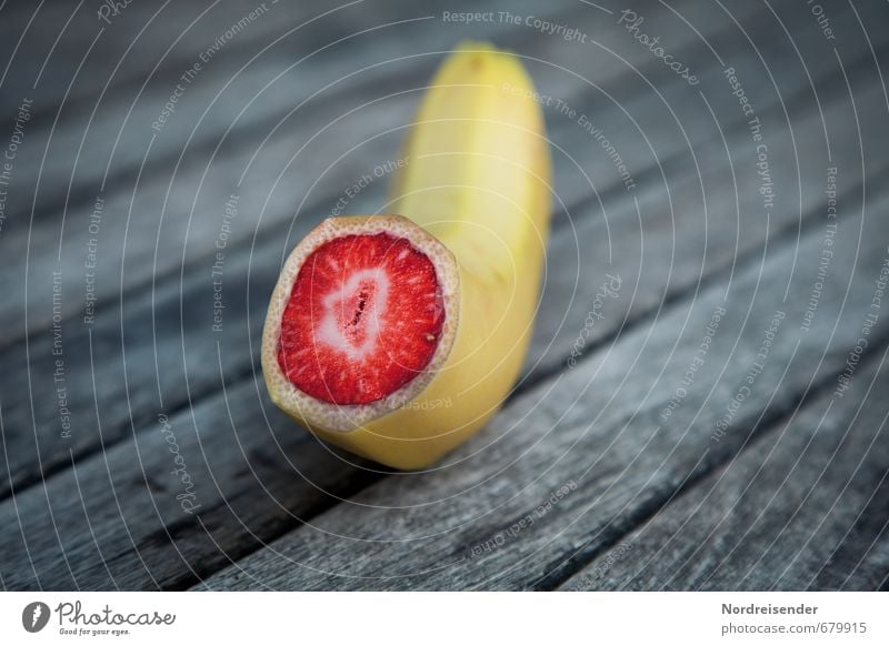 Früchtchen Lebensmittel Frucht Bioprodukte Vegetarische Ernährung Wissenschaften Fortschritt Zukunft Diät Essen blau gelb rot Zukunftsangst Hemmungslosigkeit