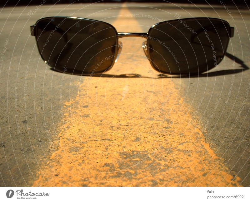sonnenbrille Sonnenbrille Brille gelb Streifen Linie Dinge