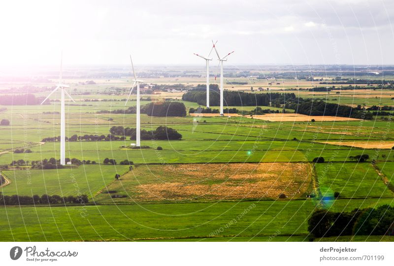 Windkraft strahlt auch Technik & Technologie Fortschritt Zukunft Energiewirtschaft Erneuerbare Energie Windkraftanlage Umwelt Natur Landschaft Sommer Klima
