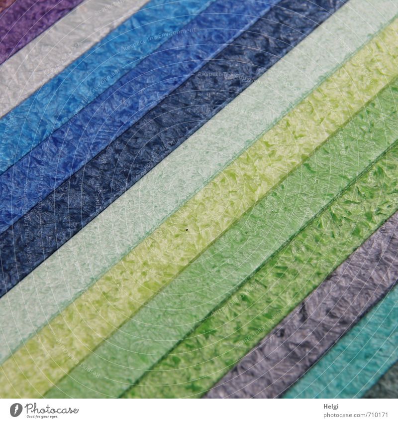 AST7 | diagonal... Wachs Streifen liegen ästhetisch außergewöhnlich einfach schön einzigartig lang blau grau grün violett türkis Ordnungsliebe bizarr Design