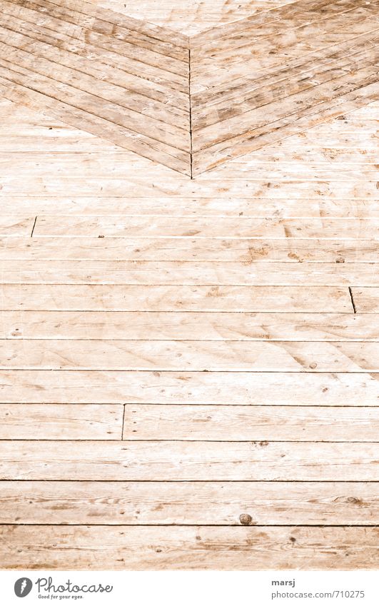 Im Verbund Platz Boden Dielenboden Bretterboden Parkett Holz berühren eckig einfach braun Zufriedenheit Stress Partnerschaft Design Kreativität Perspektive