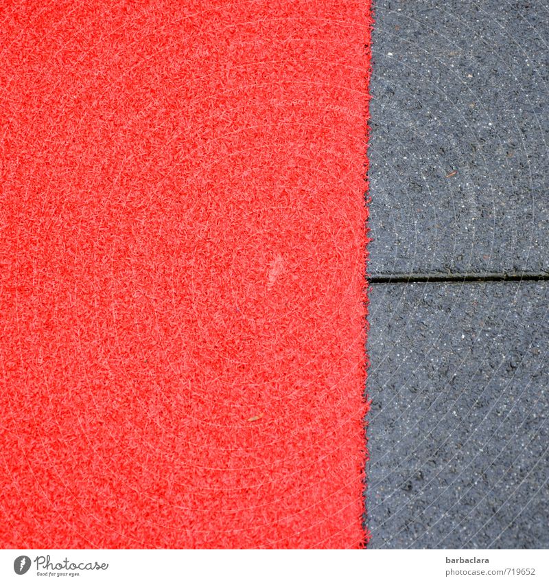 AST 7 | zum Hotel Stadt Platz Straße Wege & Pfade Bürgersteig Teppich Stein Kunststoff Streifen leuchten liegen grau rot Sicherheit Schutz Gastfreundschaft