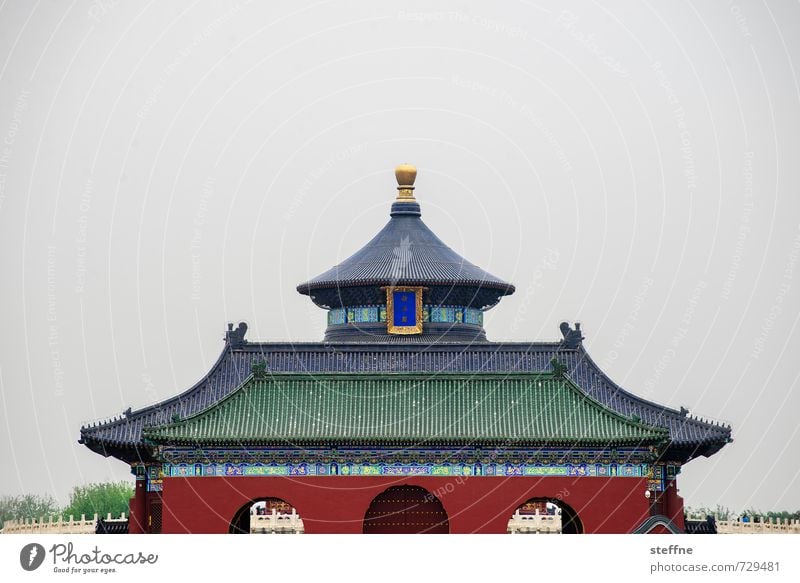 3 in 1 Peking China Sehenswürdigkeit historisch ming Tempel Himmelstempel Chinesische Architektur Religion & Glaube Buddhismus Farbfoto Menschenleer