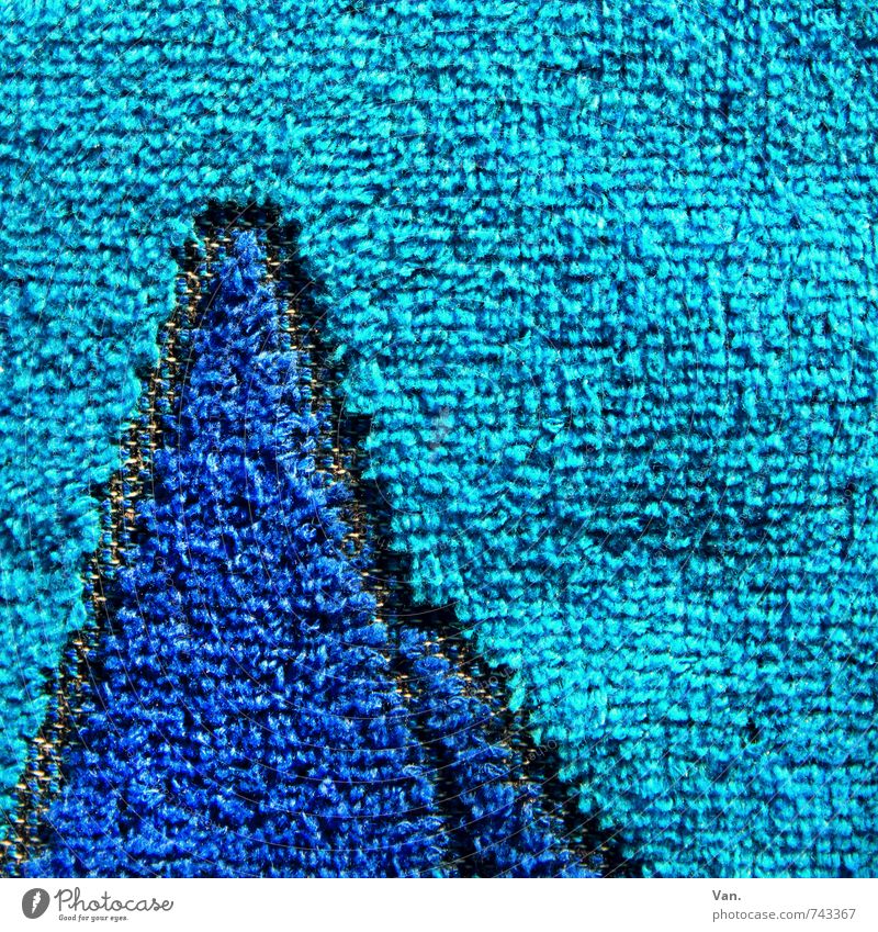 Frotteeberge Handtuch Frottée weich blau türkis Stoff Bad Waschen Farbfoto mehrfarbig Nahaufnahme Detailaufnahme Menschenleer Textfreiraum oben Tag
