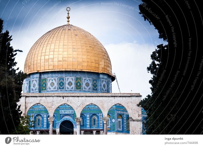 Jerusalem Day Naher und Mittlerer Osten Israel Stadt Hauptstadt Stadtzentrum Sehenswürdigkeit Wahrzeichen Felsendom Islam Tourismus Ferien & Urlaub & Reisen