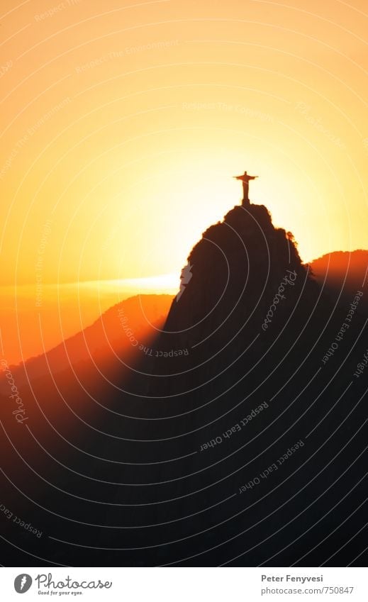 Rio de Janeiro 3 Ferien & Urlaub & Reisen Tourismus Ferne Städtereise Sonne Berge u. Gebirge Natur Landschaft Himmel Sonnenaufgang Sonnenuntergang Gipfel