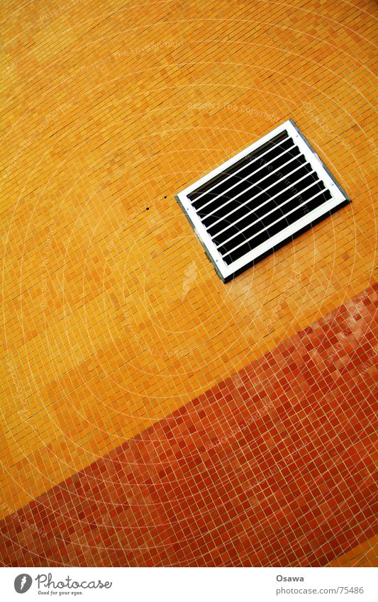 Flieser grüß mir die Sonne Keramik rot Fuge Belüftung Gitter Klimaanlage Fliesen u. Kacheln mosaikfliesen orange lüftungsgitter