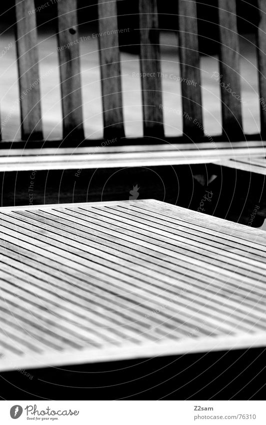 wooden lines Holz Holzmehl abstrakt Geometrie streben Muster Möbel hölzerne linien Linie Strukturen & Formen gestalterisch Schwarzweißfoto gartenmöbel