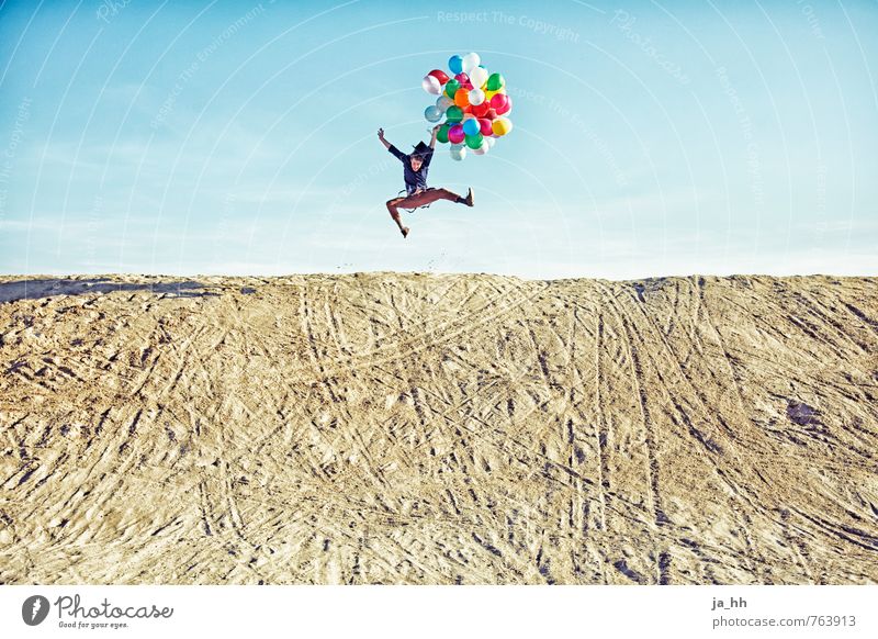 Luftballons V Freude Glück Fröhlichkeit Lebensfreude Frühlingsgefühle Euphorie Jahrmarkt Geburtstag Strand Düne Sand Feste & Feiern Abenteuer Sommer Spielen