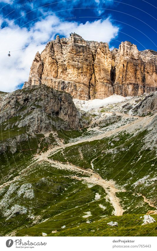 Panorama mit Gondel Ferien & Urlaub & Reisen Tourismus Ausflug Abenteuer Ferne Freiheit Berge u. Gebirge wandern Umwelt Natur Landschaft Pflanze Urelemente